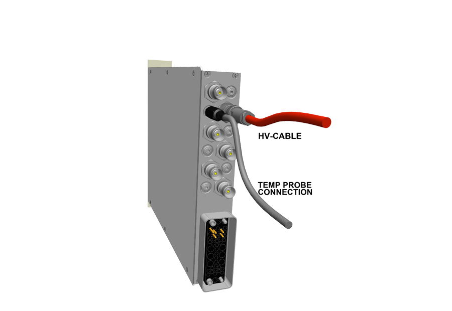 NHS backside with probe connector for voltage correction